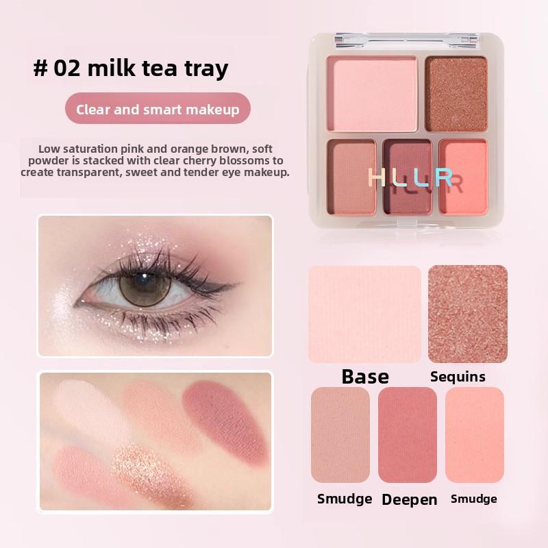 9 Color Matte Shimmer Eyeshadow Palette Multi-Use Contour Highlight Makeup Set