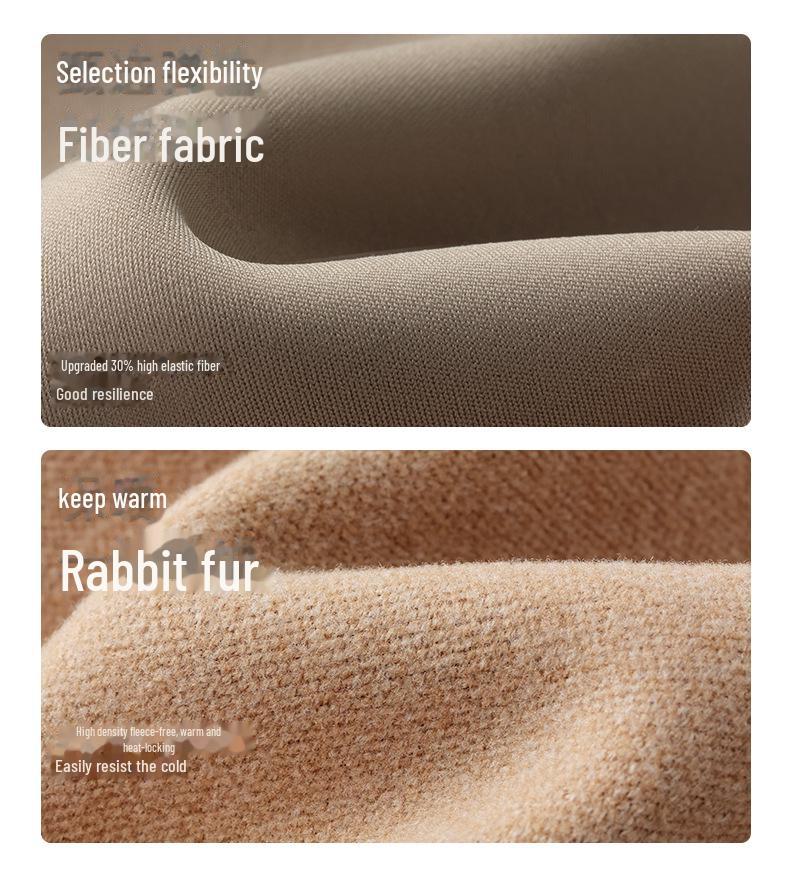 Plüsch-Leggings für Damen: 2024 Verdickte Lammfell-Baumwollhose für Herbst und Winter.