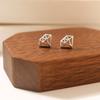 Female Fresh  Simple  Sweet Hollow Ears Fashionable and Luxurious Style Korean Niche Design Accessories