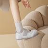 Augustine single shoes women's 2025 new summer flat-soled soft-soled casual single shoes Velcro Mary Jane white shoes