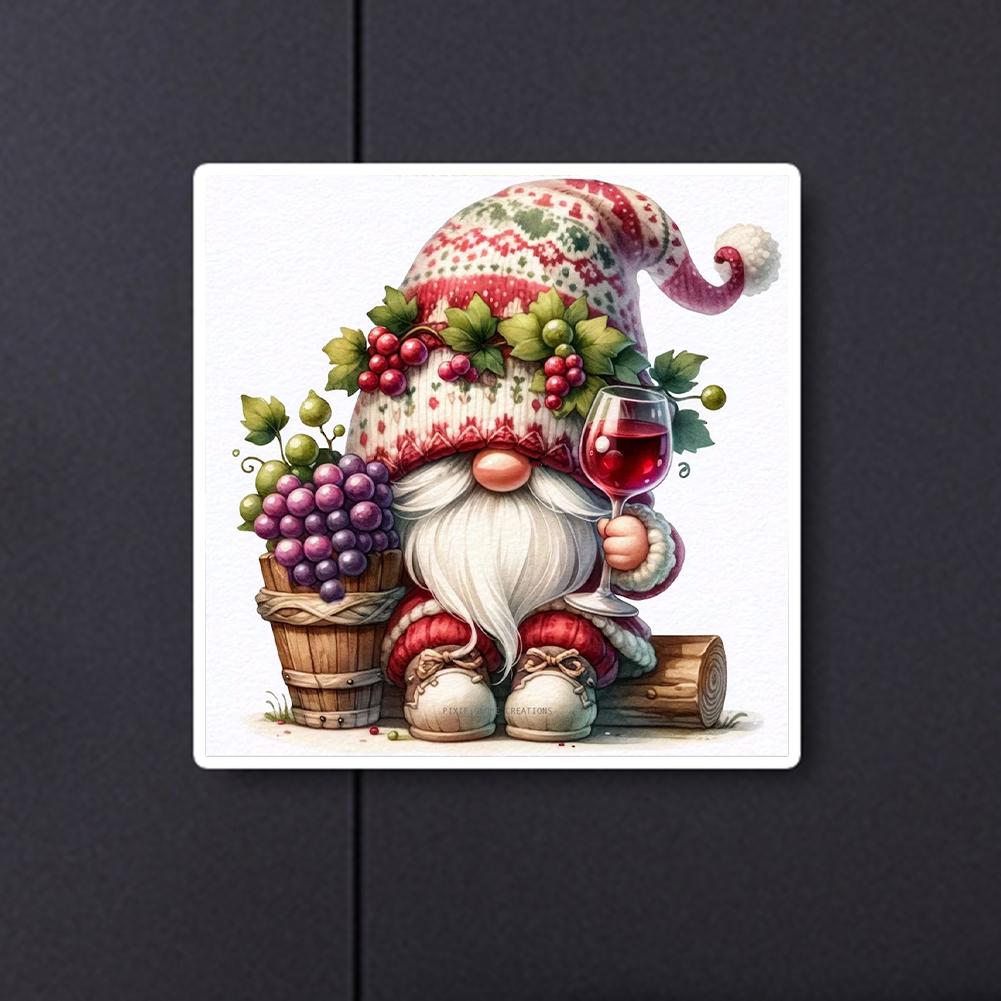 5D DIY Full Round Drill Diamond Painting Gnome Kit Home Decor Art Craft 30x30cm