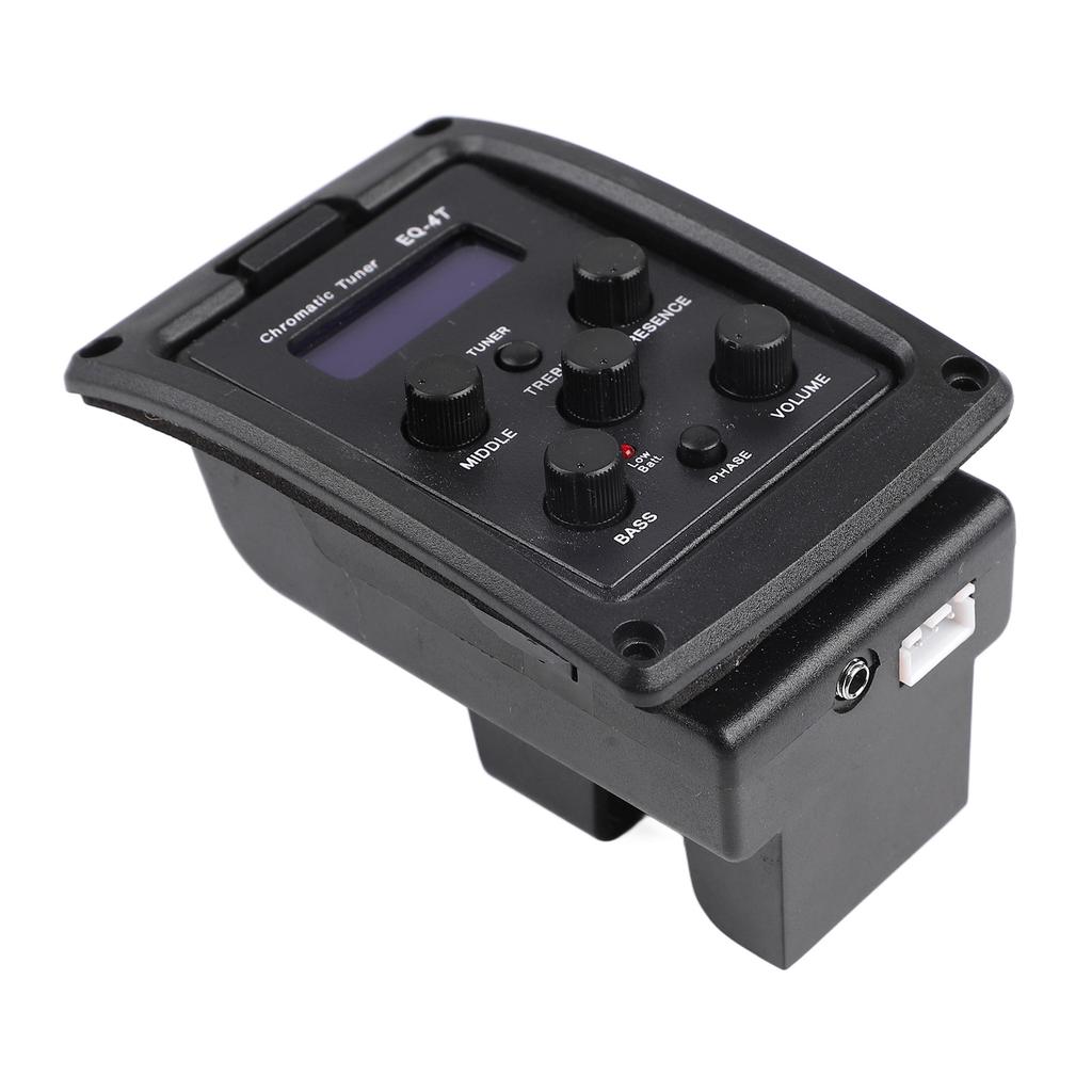 4 Band Pickup EQ Colour Tuner Portable Plastic Housing Guitar Effect Pedal for Performance