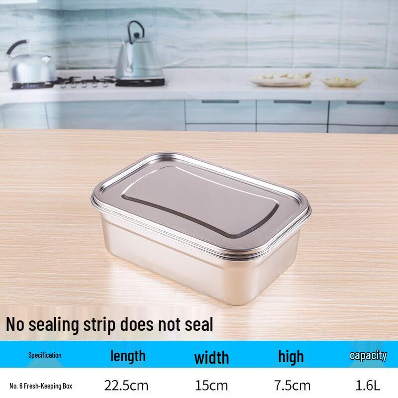 201 Stainless Steel Food Storage Box