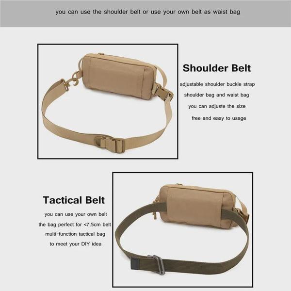 Taktische Umhängebrusttasche Mini Sling Bag Outdoor EDC Werkzeugaufbewahrungspack Handtasche Militär Reise Jagd Wandertasche