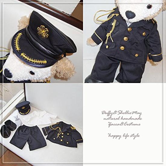Duffy and ShellieMay, size S, 43cm, authentic Police officer costume, also suitable as a welcome bear. Handmade policeman.