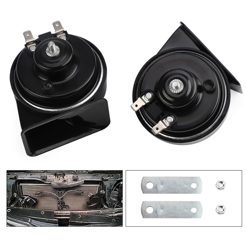 12V Car Horn, 410DB Car Snail Horn, Air Horn, Waterproof Motorcycle Modification, for Motorcycle Boats Trucks