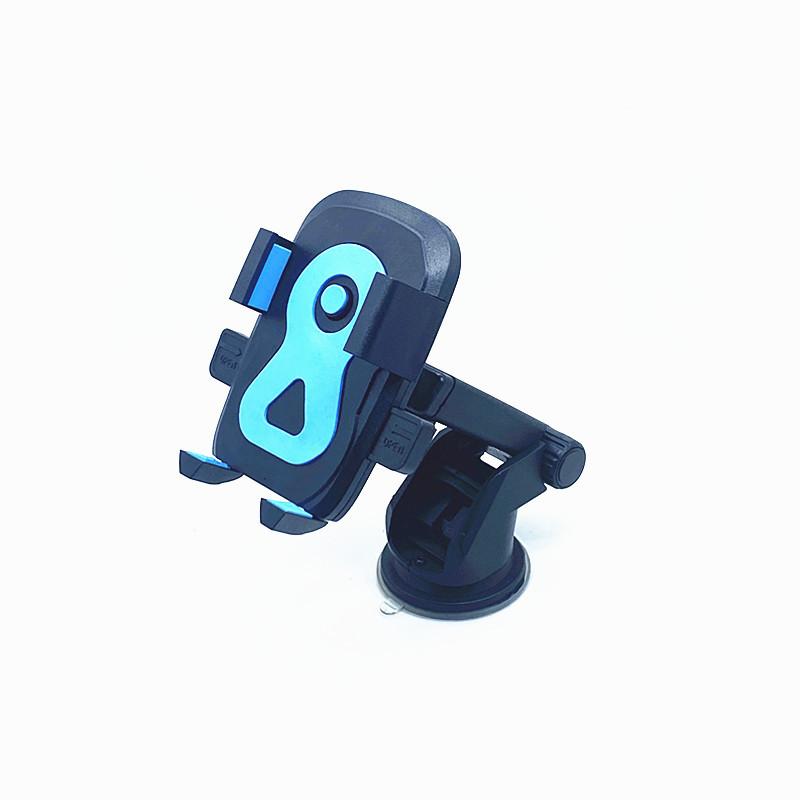 

New car navigation bracket self-locking 360 rotary telescopic multi-function smartphone holder telescopic rod auspicious 8 blue