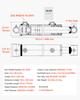 VEVOR Double Acting Hydraulic Cylinder, 50.8mm Bore X 254mm Stroke, Max 3500PSI Hydraulic Cylinder