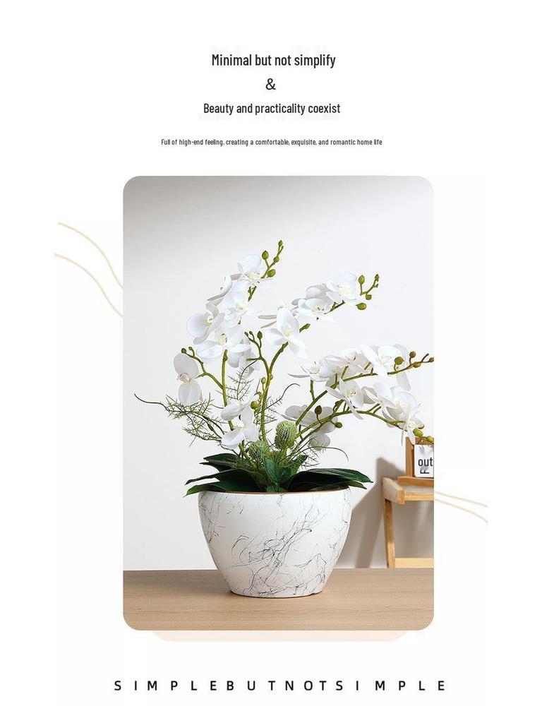 Nordic Style Extra-Large Ceramic Flower Pot for Indoor and Outdoor Use - Ideal for Money Tree & Pothos Creative Bonsai