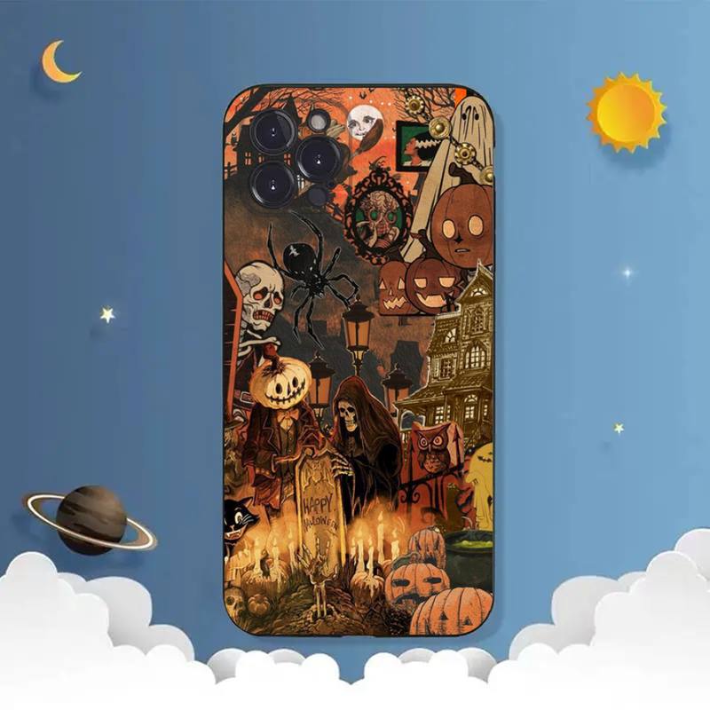 Husă pentru telefon înfricoșătoare de Halloween fericit pentru iPhone Samsung Galaxy Redmi Xiaomi Oppo OnePlus Note SA 7 8 9 10 11 12 13 14 20 21 22 23 53 54 Pro Max Ultra