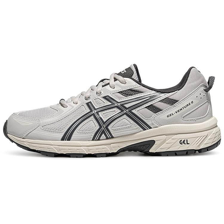 Asics Gel-Venture 6 Fashion Versatile Low-Top Running Shoes Men sneaker Gray White 1011B550-022