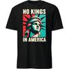 PrimeChoose Statue of Liberty T-Shirt USA Flag No Kings In America Tee