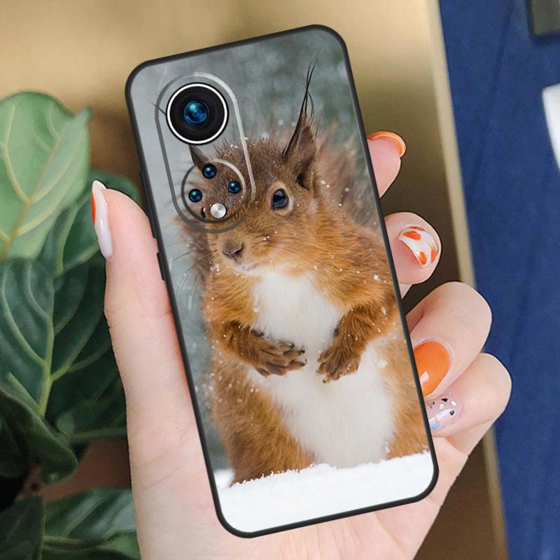 Cartoon Animal Squirrel Case For Honor X8b X9b X9a X8a X8 X9 X9c 50 70 90 Lite Honor 200 Pro Magic 7 5 6 Lite Cover