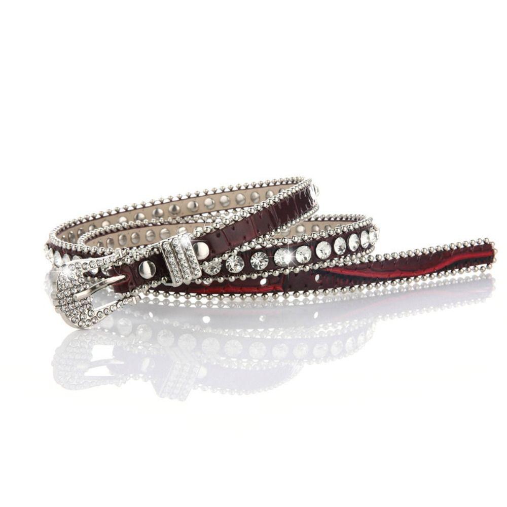 Glitter Rhinestone Belt Bling Crystal Waist Belt Fashion Waistband  Women