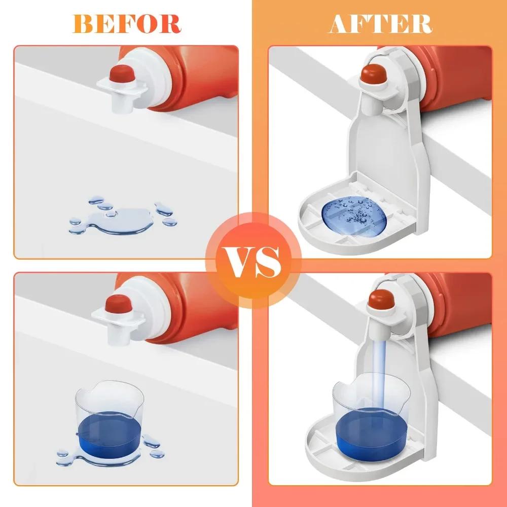 2PC Laundry Detergent Cup Holder,Detergent Drip Catcher Organizer To Keep Room Tidy,Soap Tray Dispenser Laundry Detergent Gadget
