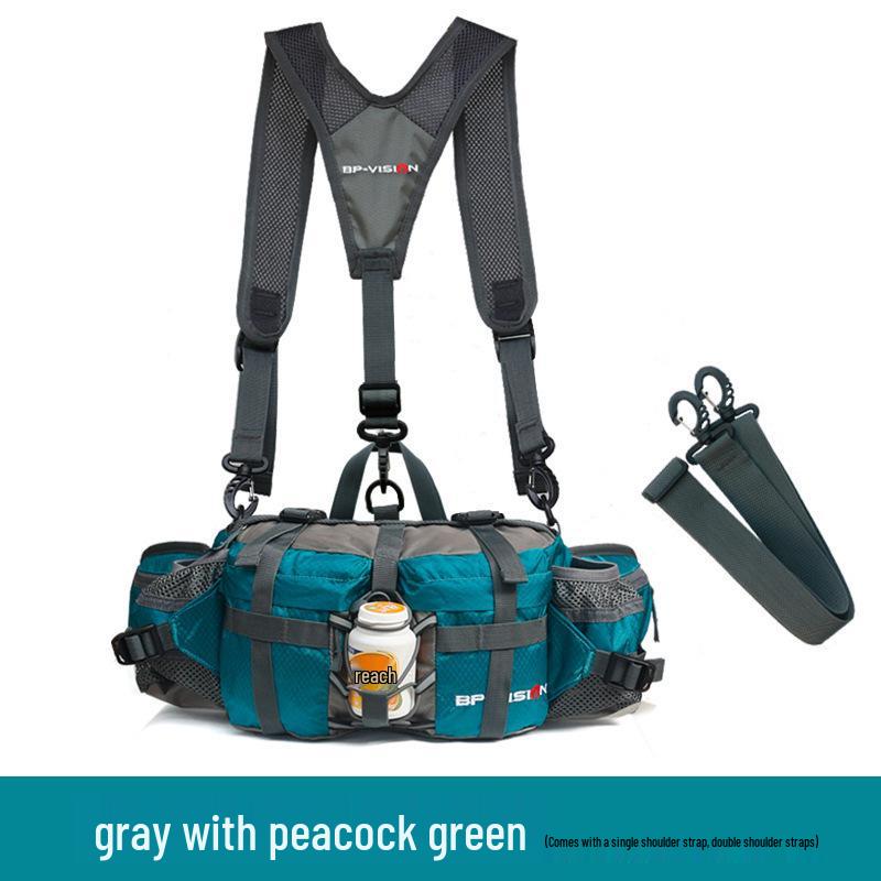 2025 Multifunctional Outdoor Waist Bag for Hiking, Climbing, and Cycling – Unisex Water Bottle Backpack