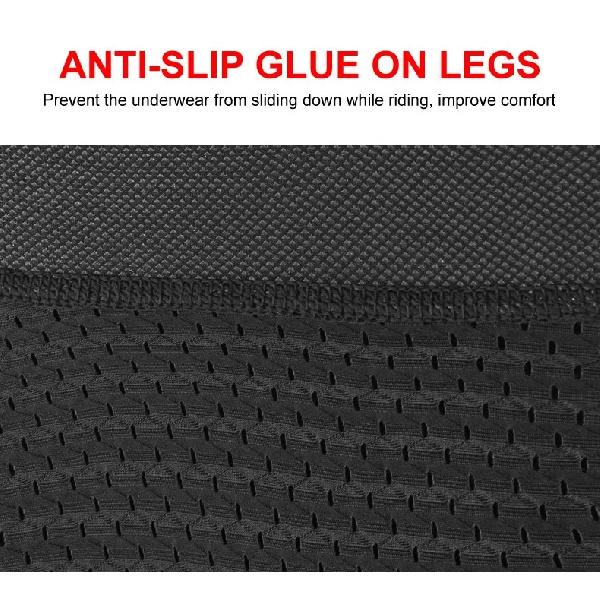 X-TIGER Herren Radunterwäsche Shorts 5D Gepolstertes Gel MTB Radhose Anti-Rutsch Beinabschluss Atmungsaktives Netz Radunterwäsche
