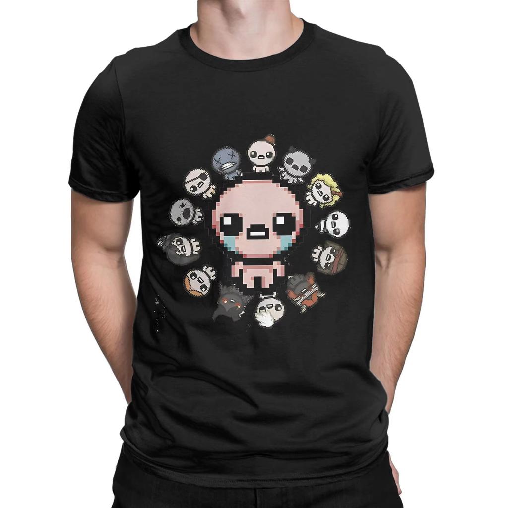 2025 Oversized T-Shirt Beach The Binding of Isaac Game Novelty T Shirts Cotton Tee Shirt Basic Wholesale Short Sleeve Tops Tees
