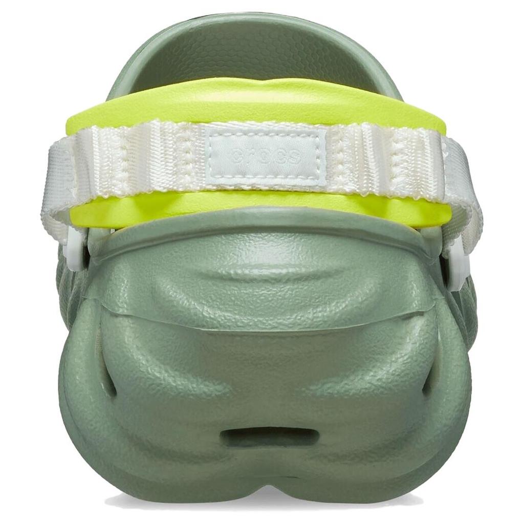 Crocs Echo Round Toe Thick Sole Clogs Unisex Footwear Avocado-Green 207937-308
