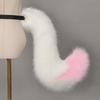 Handmade Fox Ears Headband Tail Set Cosplay Anime Convention Halloween Costume Accessory
