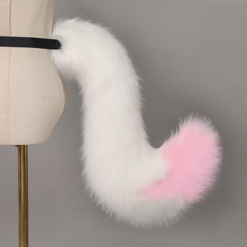 Handmade Fox Ears Headband Tail Set Cosplay Anime Convention Halloween Costume Accessory