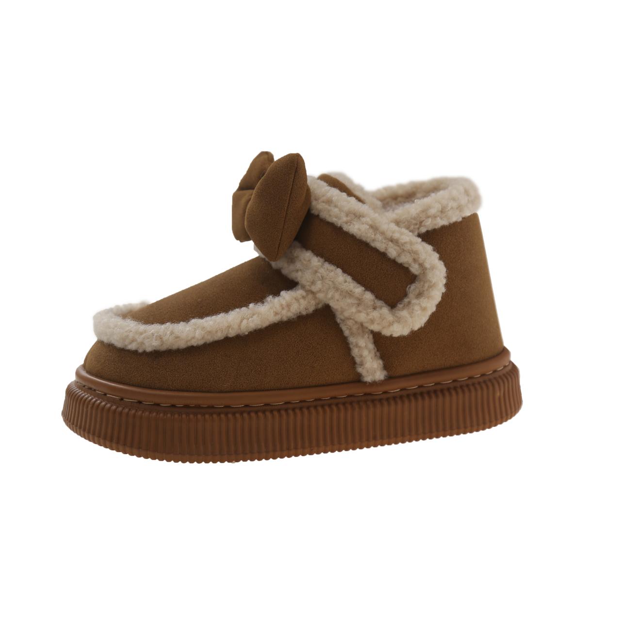 

2024 Новые женские туфли, модные короткие плюшевые, горячая распродажа, с круглым носком, износостойкие туфли с бабочкой для женщин, Zapatos Para Mujeres 41 жёлтый