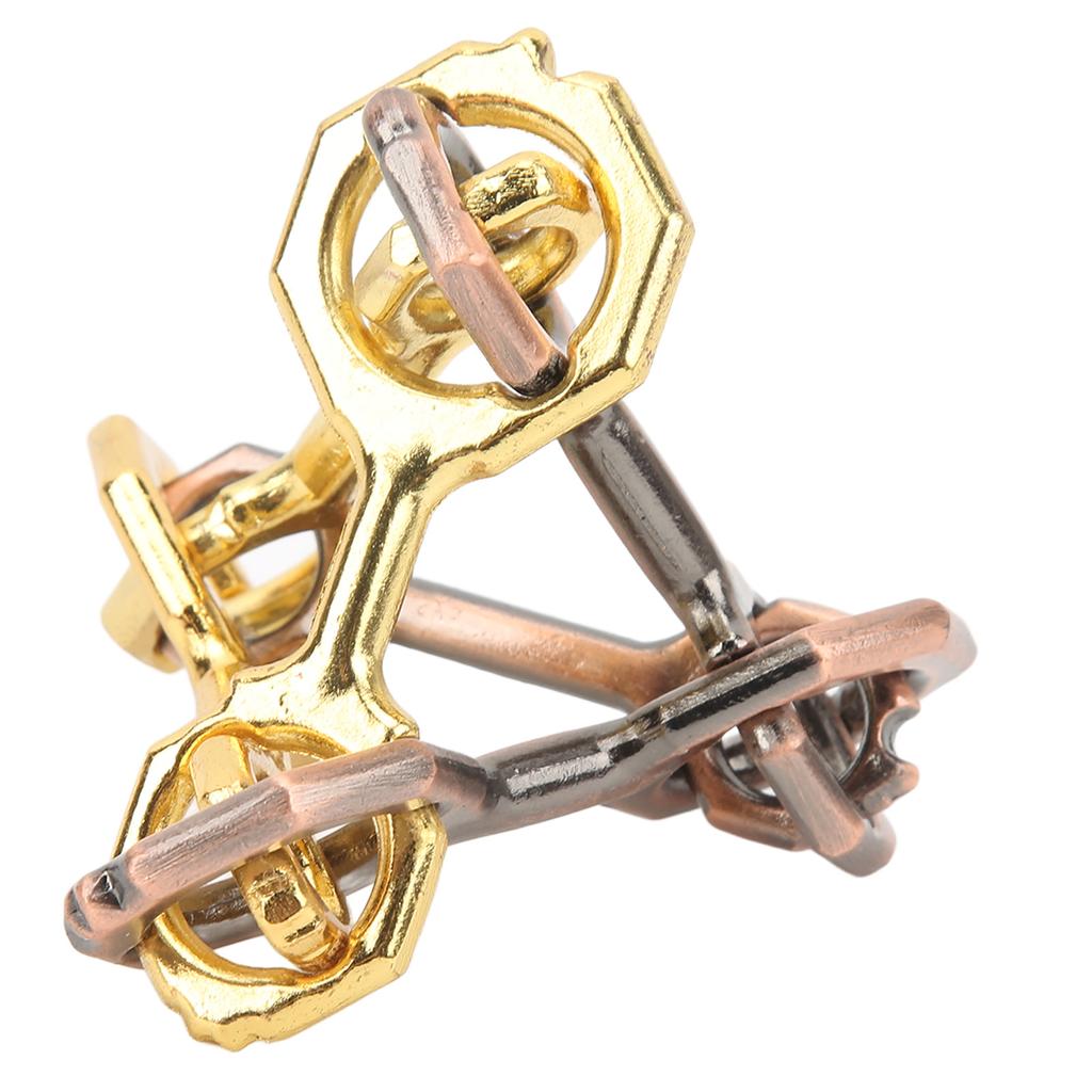 Tetrametric Brainteaser Toy 3D Unlock Metal Alloy Puzzles Brain Games Toy for Adults Children