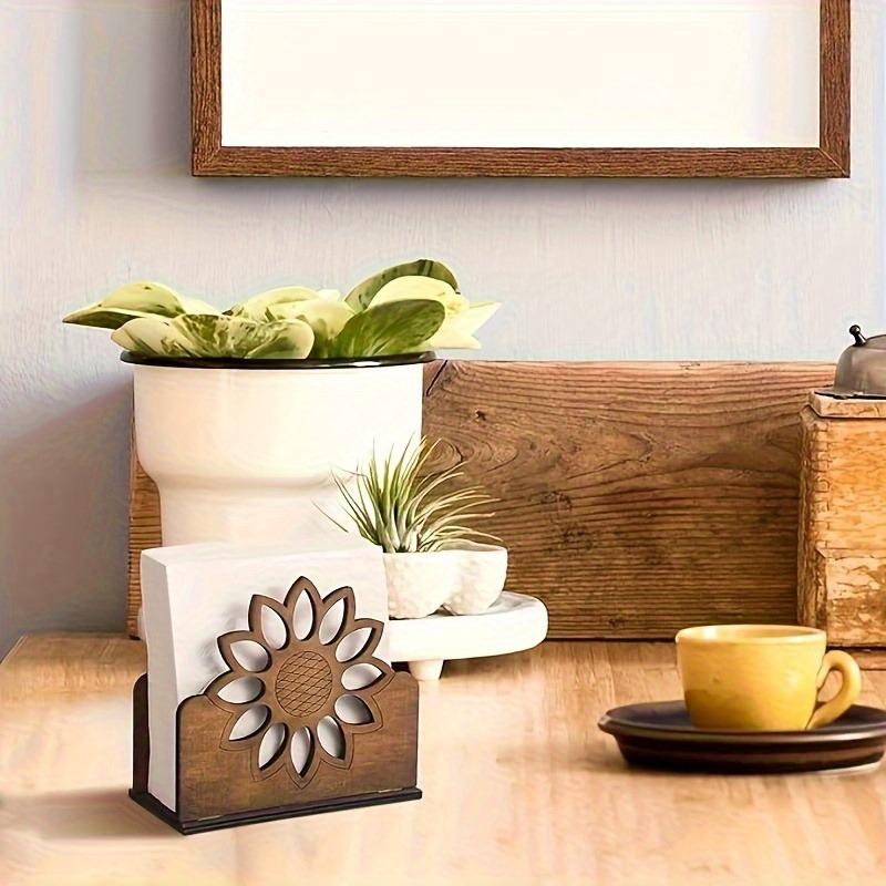 Elegant Sunflower Napkin Holder-Classic Style,Ideal for Family Gatherings,Napkin Holder for Table Halloween Christmas Decoration