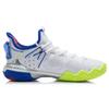 Li Ning Battle Halberd 3 Cushioning Slip Resistant Abrasion Resistant Breathable Lightweight Low top Badminton Shoes AYAR025-1