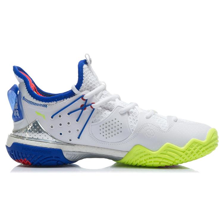 Li Ning Battle Halberd 3 Cushioning Slip Resistant Abrasion Resistant Breathable Lightweight Low top Badminton Shoes AYAR025-1