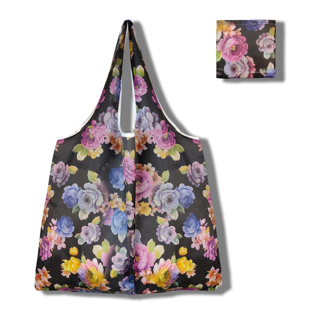 Eco-Friendly Large Capacity Foldable Tote Bag - Creative, Portable, Printed, and In Stock