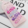 10 PCS New Lovely Cartoon Heart Type Metal Candy Color Girls Hairpins Hair Clip Kids Headwear Children Accessories Baby BB Clips