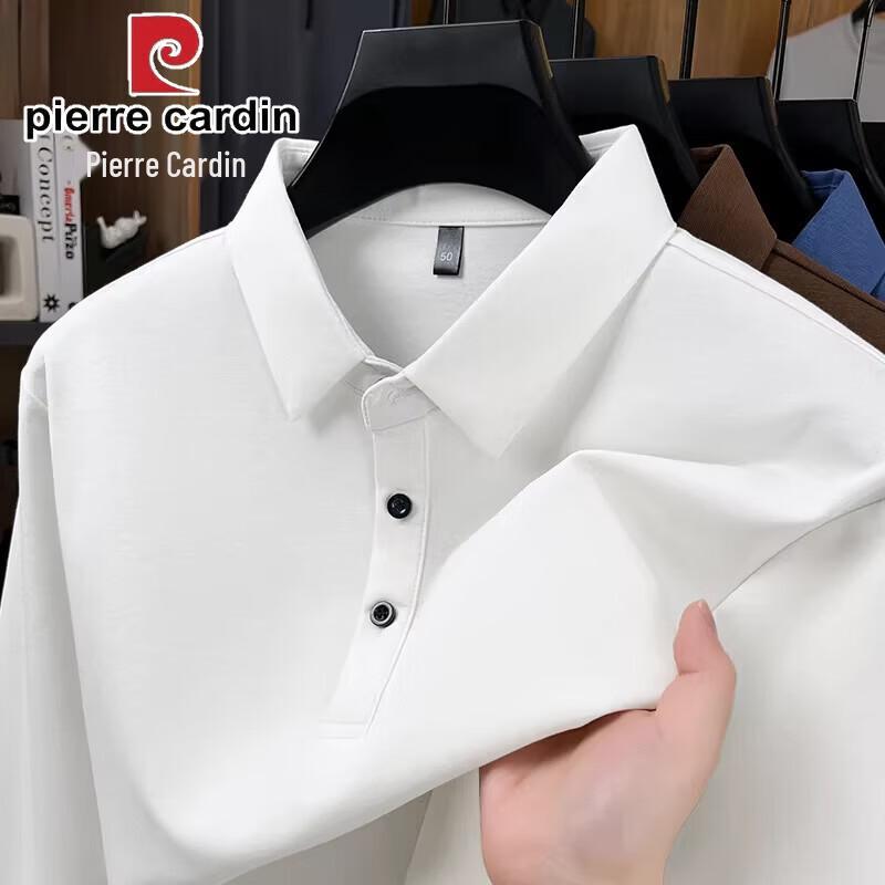 Pierre Cardin Men's Business Casual Long Sleeve Polo Shirt