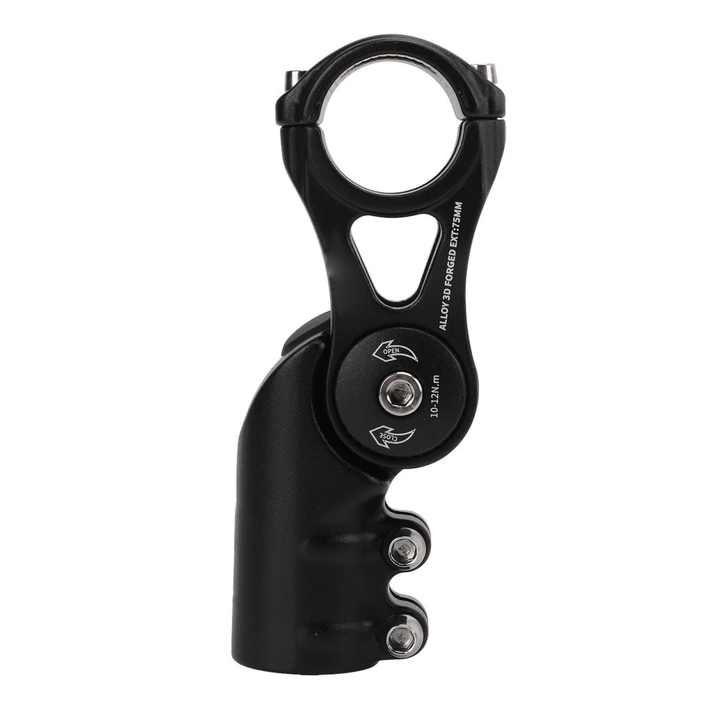 Bike Stem Angle Adjustable Height Riser 31.8x75mm Stem Mountain Bicycle Cycling Parts