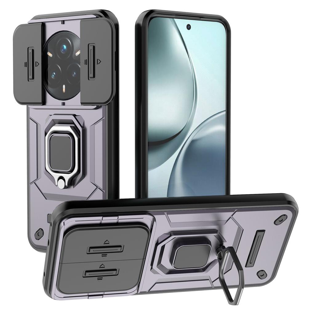 Etui dla Realme 14 Pro+ 5G PC+TPU Podstawka Ochraniacz na telefon z osłoną obiektywu