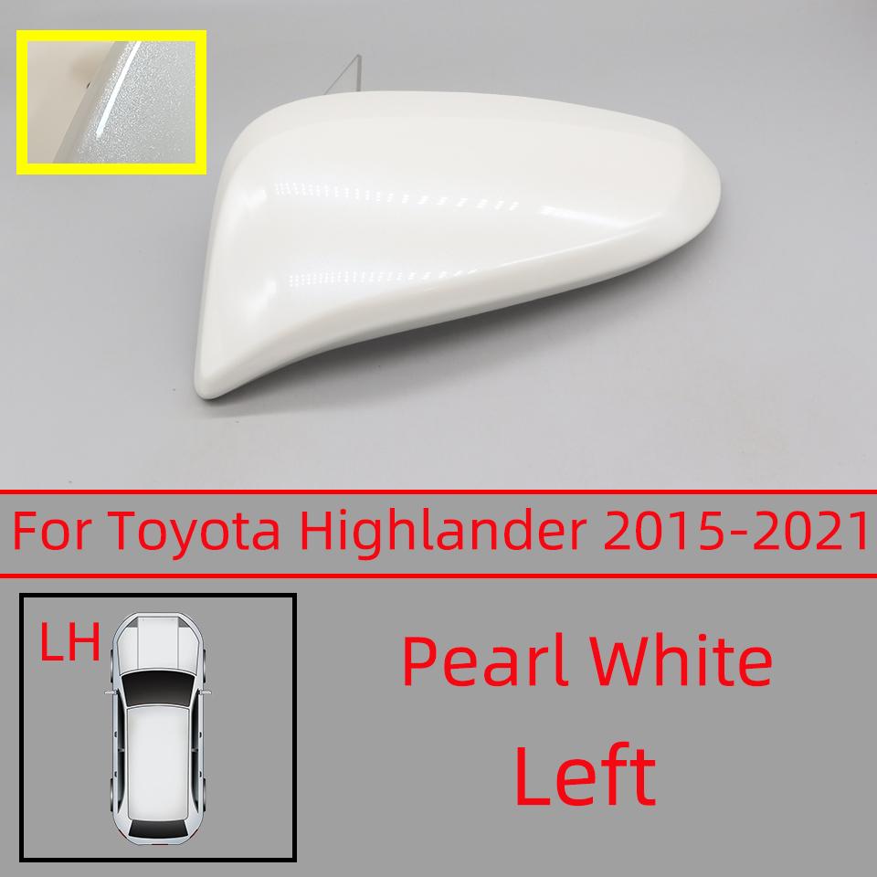 Car Rearview Mirror Cover Cap For Toyota Highlander 2015 2016 2017 2018 2019 2020 2025 Door Outside Wing Housing Shell Hood Lid