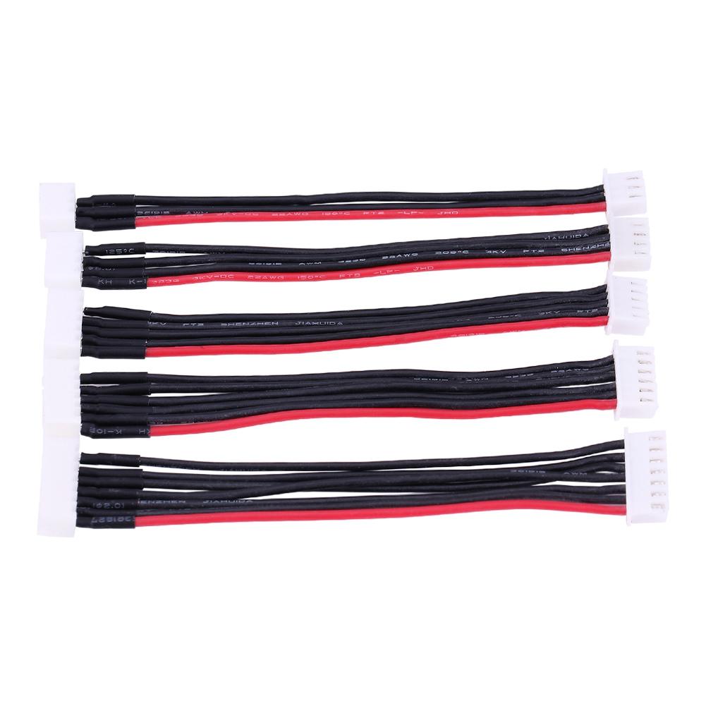 5ks/sada Lipo balanční prodlužovací kabel Silikonový vodič RC příslušenství pro 2S 3S 4S 5S 6S