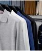 2026 Spring/Autumn Men's Long-Sleeve POLO with Scissor Collar - Light Luxury Embroidered Shirt.