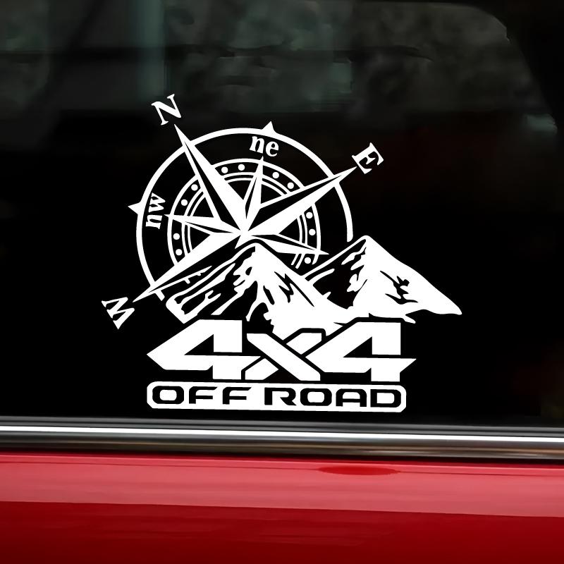Boussole de montagne tout-terrain autocollants créatifs et amusants pour les fans et les amoureux de dessins animés, haute qualité pour voitures camions motos et ordinateurs portables