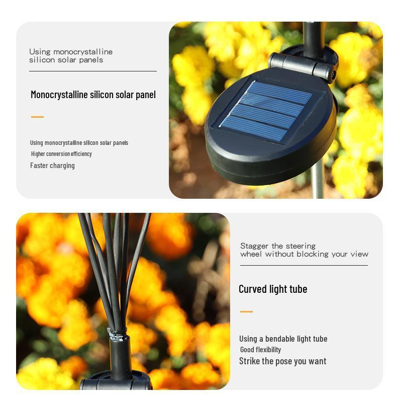 Azalee Solar Gartenrasenleuchte: Außenhof- und Straßenbeleuchtung