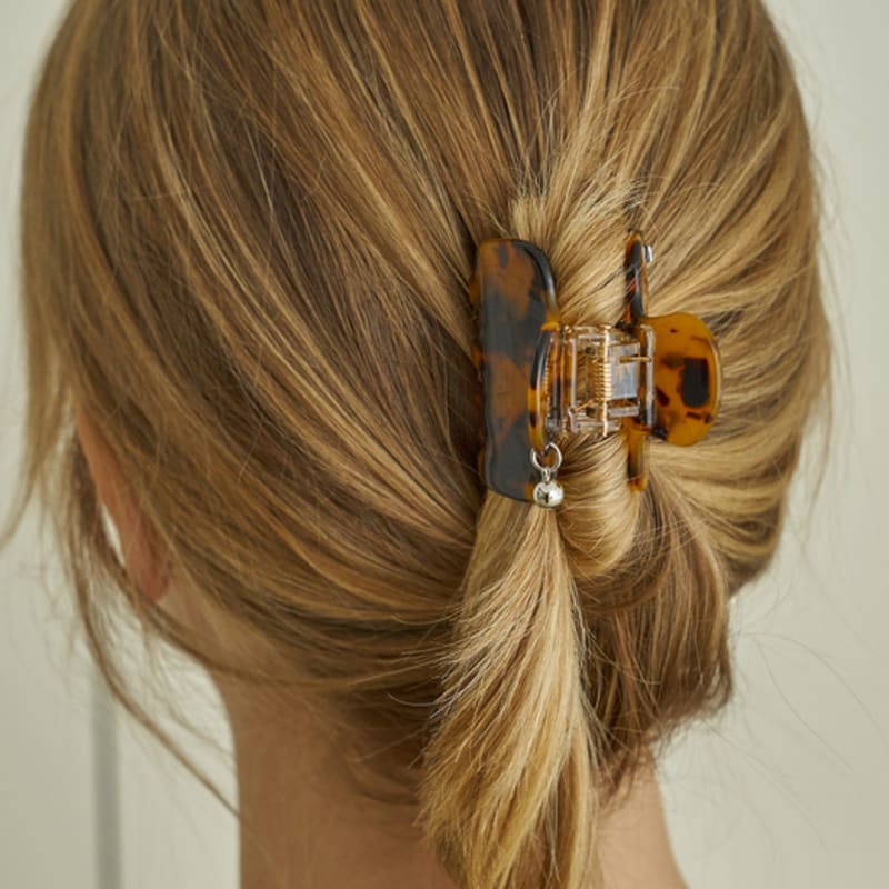 

Ssecondo Mini eclaire hair bell claw clip_3 colors Modern brown