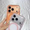 Transparent For Magsafe Soft TPU 2 In 1 Magnetic Case For iPhone 17 16 15 14 13 12 11 Pro Max Plus Air Candy Color Clear Cover