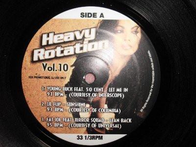 

12inch Record VARIOUS Heavy Rotation Vol. 10 NONE Not On Label 1999 US Rap HipHopRB Used