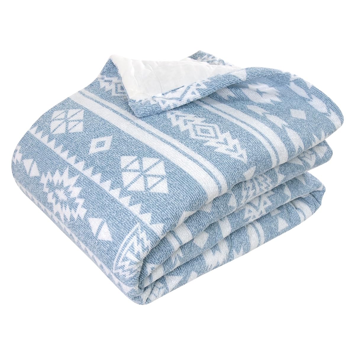 Rivere Towel Lightweight Single Ethnic Padded Towel Blanket, Size, Pattern, Blanket, Duvet, Blanket, Gauze, Washable, Moisture-Wicking, Quick-Drying