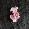 3D Birthday Candles with Pink Bow Decorations Numbers 0-9 Suitable for Birthdays Parties Festivals New Year's Celebrations