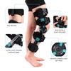Hinged ROM Knee Brace - Carbon Fiber Post Op Knee Immobilizer Lightweight Adjustable Leg Braces Medical Orthopedic