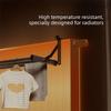 Carbon Steel Radiator Drying Rack Wall Mounted Folding Retractable Radiator Cloth Airer Space Saving Clothing Racks Laundry Room