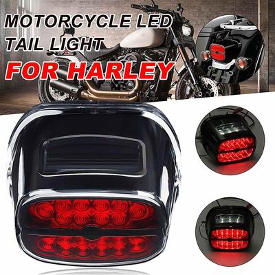 Motocyklowe LEDowe Światło Tylne Tylne Światła Hamowania Kierunkowskazy Lampa Tablicy Rejestracyjnej Dla Harley Fat Boy Road