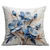 New Imitation 3d Blue Floral Pillowcase Small Fresh Home Cushion Pillowcase Decoration