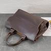 Retro PU Leather Men's Briefcase Business Handheld Shoulder Bag Large Capacity Computer Bag Men Messenger Bags